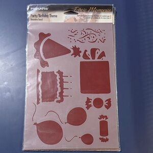 Fiskars Party/Birthday Theme Decorative Stencil